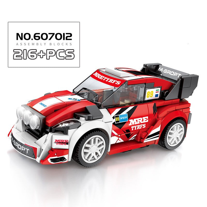 Blocos de Montar Esportivos de Carro MOC Corrida Urbana Bloco de Montar Esportivo de Rally Clássico Veículos Super Corredores Presente de Natal Brinquedos Técnicos