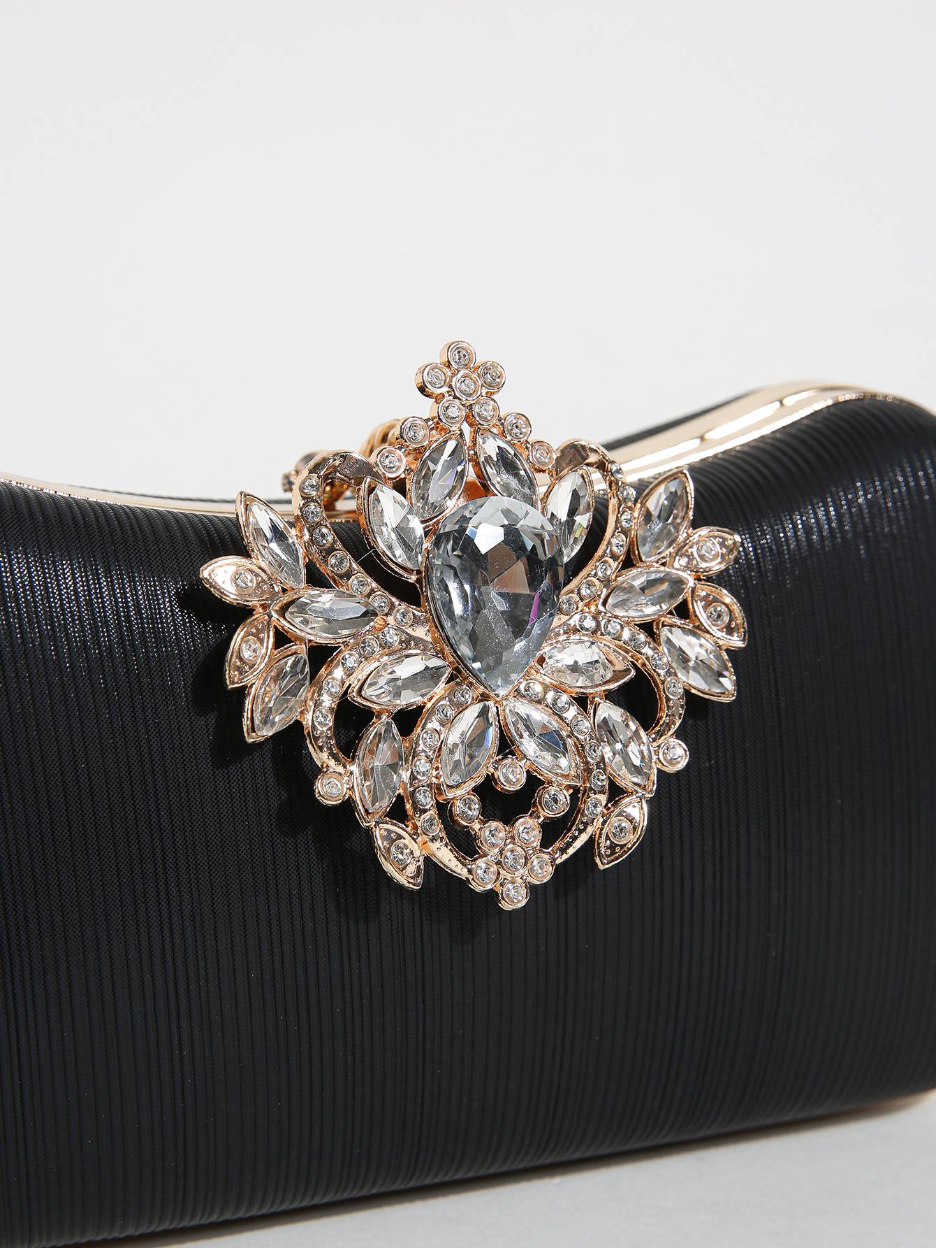 Luxury Rhinestone Evening Bag For Carnaval, Shiny Wedding Dress Purses,  Glamorous,Elegant,Exquisite Small Rhinestone Decor Boxy