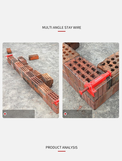 2 peças Nivelador de Linha de Tijolos, Prendedores de Linha para Assentamento de Tijolos, Corredores de Linha, Nivelador de Desenho, Puxador de Arame, Fixador de Construção de Alvenaria