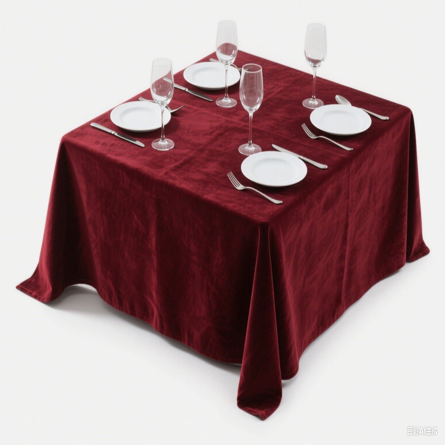1 PC Luxury Velvet Rectangular Tablecloth Soft And Durable, Elegant Table Setting, Wedding Party, Christmas, Themed Party