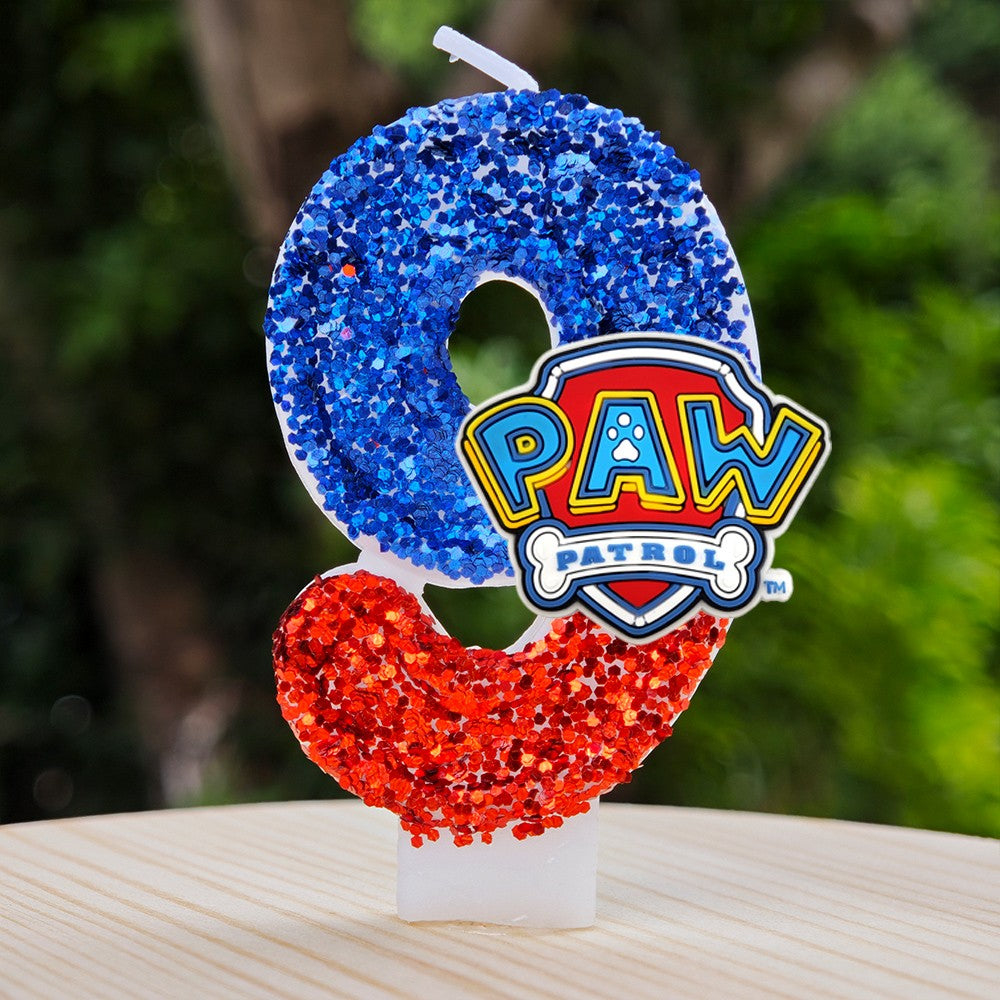 Paw Patrol Candle 0-9 Number Candle Paw Patrol Cartoon Character Party Cake Plug-in Birthday Cake Decoration Baby Shower Gift