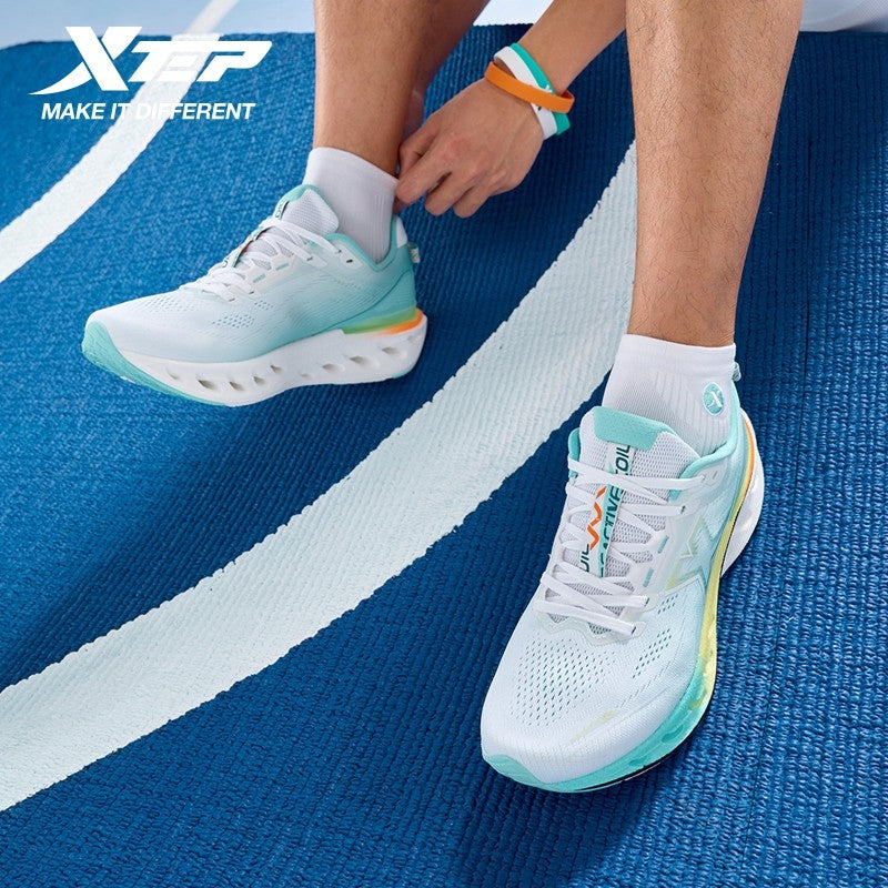 Xtep Reactive Coil 12.0 Running Shoes Male's 2025 Summer Elasticity Sports Shoes Rebound Cushioning Sneakers 975219110045