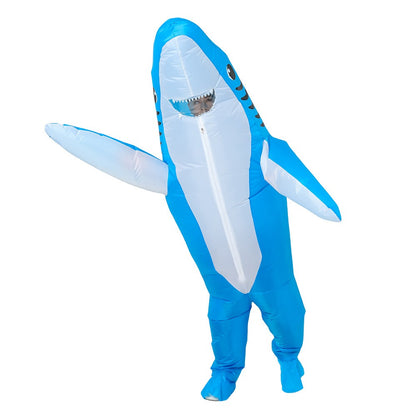 Shark Inflatable Clothing Adult Body Fun Summer Beach Mischief and Funny Role Playing, Lightweight and Breathable Design