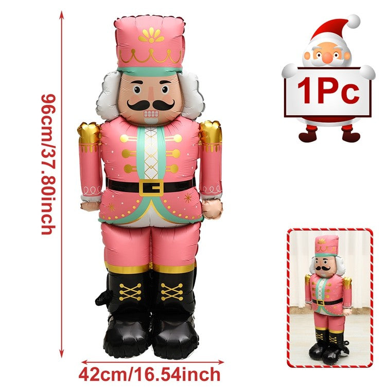 1pc Large Christmas Standing Foil Balloons Christmas Tree Santa Claus Snowman Nutcracker Christmas Foil Balloon New Year Balloon