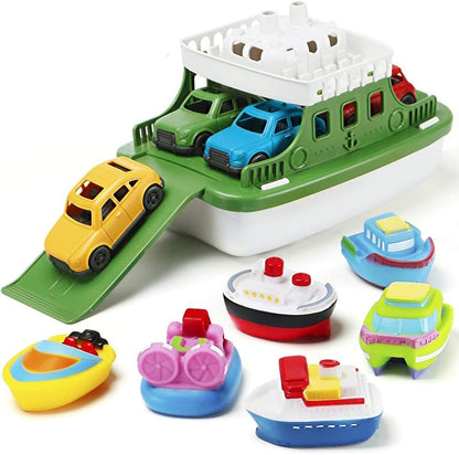 Mini Car Baby Shower Boat Carrying Toy Shower Boat Sprinkler Swimming Pool Children's Bathtub And Beach Birthday Gift