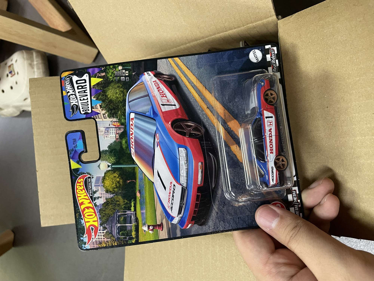 Genuine Hot Wheels Premium Cars Boulevard 96 HONDA ACCORD 1:64 Modelo de Carro Diecast Veículo de Liga Brinquedos Colecionáveis Presente para Meninos