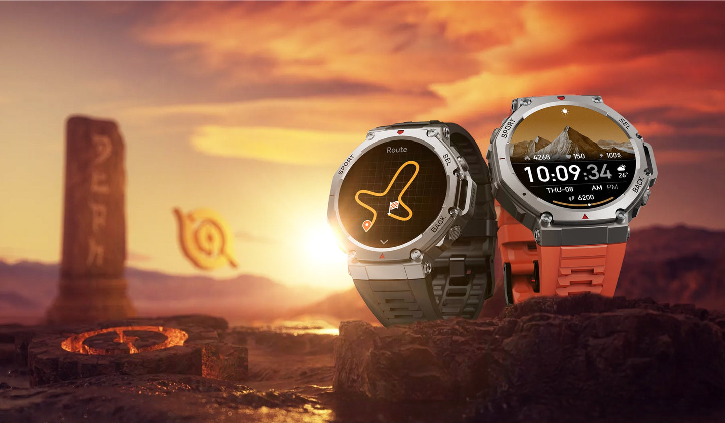 T-Rex 3 GPS Smart Watch 10ATM IP69K Waterproof Clock Compass Altimeter Call Military Sports Smartwatch Men For HUAWEI Bracelet
