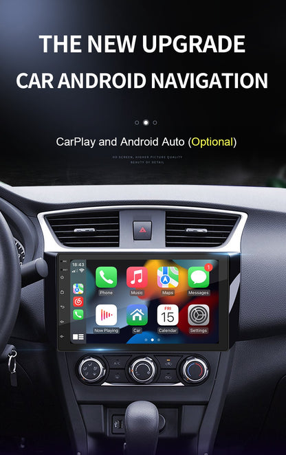 BQCC 7" Quad Core RAM ROM 2GB 32GB Android 13 ASP 16EQ WIFI GPS Navegação Rádio Automotivo Mirrorlink Carplay Car Palyer Para Universal