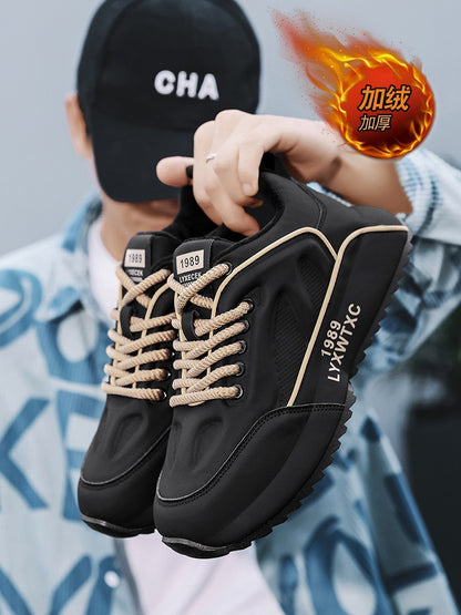 High Quality Sneaker Men Comfortable Lightweight Anti Slip Abrasion Resistant Soft Thick Sole Outdoor Casual Sport Shoes