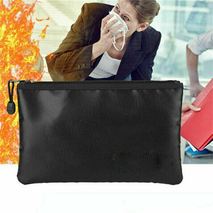 Fireproof Document Bag Waterproof Money Bags Fire Safe Storage Pouch Protect Paper Cash File Envelope Holder For Home Office