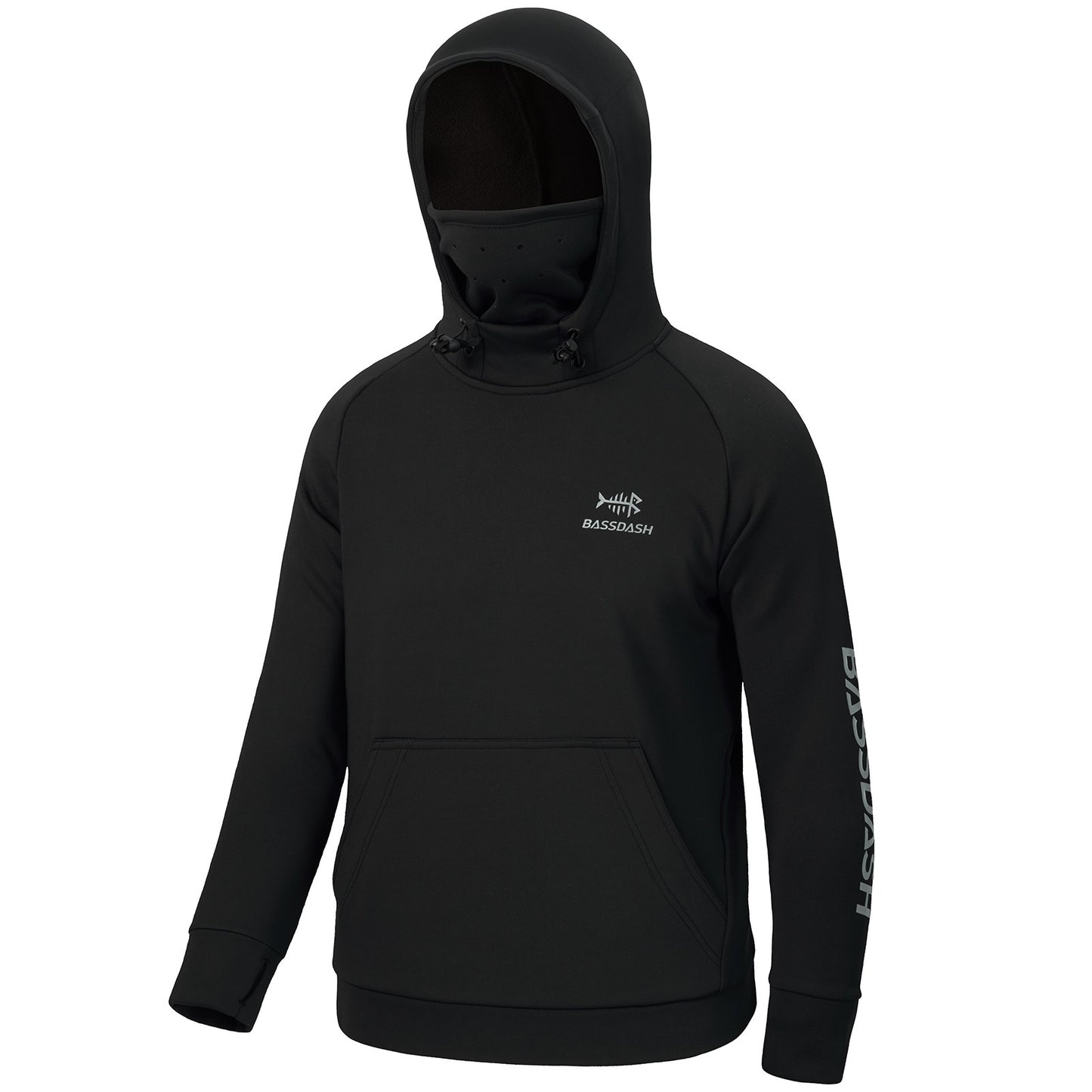 Moletom Infantil de Fleece Bassdash com Capuz e Máscara para Pesca, Resistente à Água, FS18Y