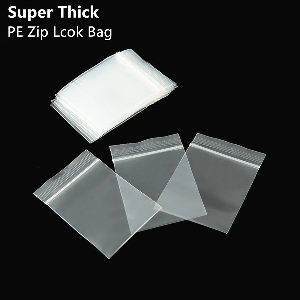 100pcs Silver Aluminum Foil Zip-lock Bags, Food Grade Aluminized Mylar Zipper Self Sealing Pouches for Cloth / Snacks Packaging