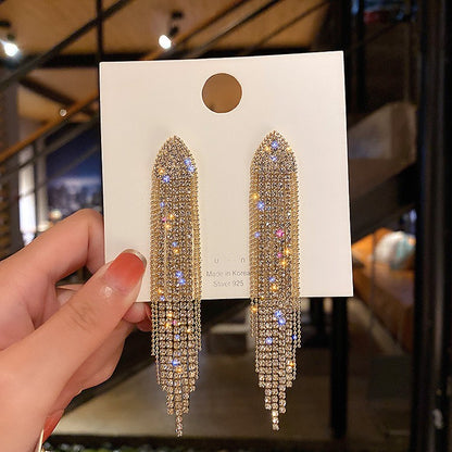 Nova Tendência de Moda Design Exclusivo Elegante e Requintado Brincos Retangulares de Zircônia Para Mulheres Joias Festa de Casamento Presentes Premium