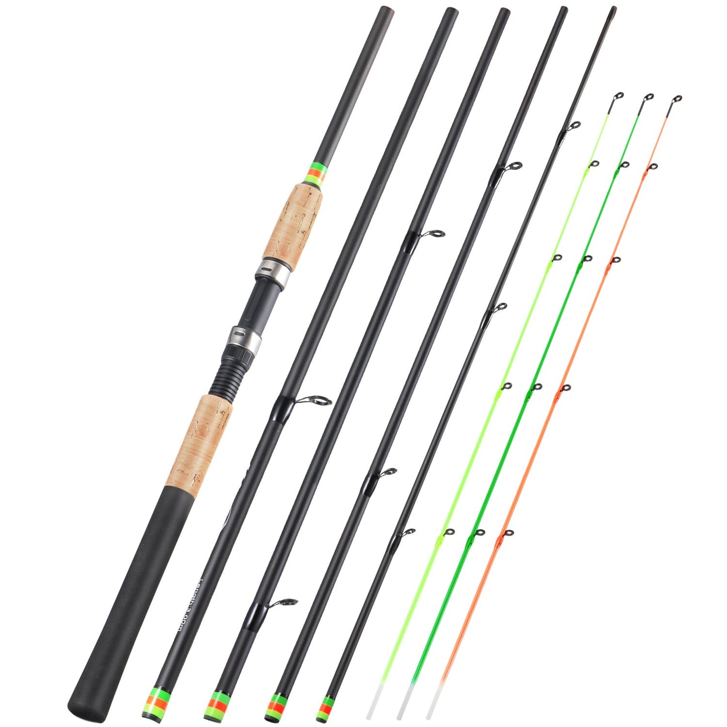 Varas de pesca Sougayilang Feeder ultraleves de fibra de carbono para pesca de carpa com tração máxima de 15 kg com potência L M H para pesca de robalos, carpas e trutas