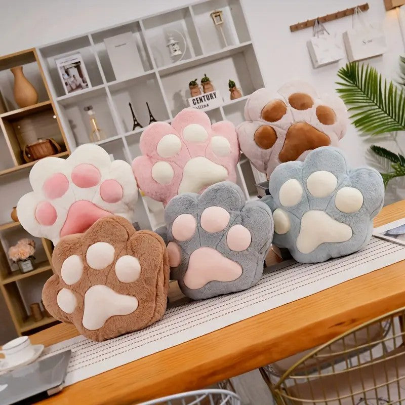 Blanket nap Cat paw throw pillow dual-use office good hand warmer pillow Car air conditioner 2-in-1 pillow
