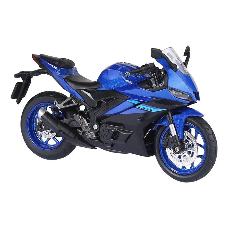 Simulação 1/12 Yamaha R3 Liga Modelo de Motocicleta Luz e Som Carro de Brinquedo para Crianças Menino Presente de Aniversário Miniatura Voiture