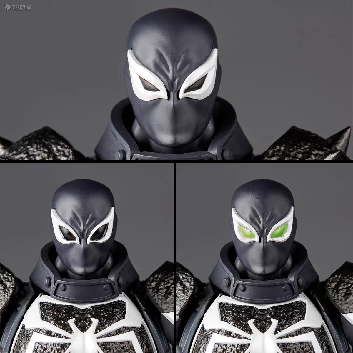 Boneco Agente Anti Venom da New Ct Toys Kaiyodo Amazing Yamaguchi Comics, Agente Venom, Boneco de Ação, Modelo, Brinquedo de Natal, Presentes