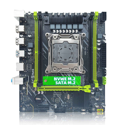 Kit Placa Mãe ZSUS X99 P4 com Processador Intel LGA2011-3 Xeon E5 2680 V4 Memória RAM DDR4 16GB (1*16GB) 2133MHZ NVME M.2 SATA