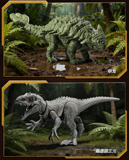 BLOKEES Original Jurassic World V02 Jurassic Park Indominus Rex Dinossauros Modelo Montado Figura de Ação Colecionar Brinquedos Presente