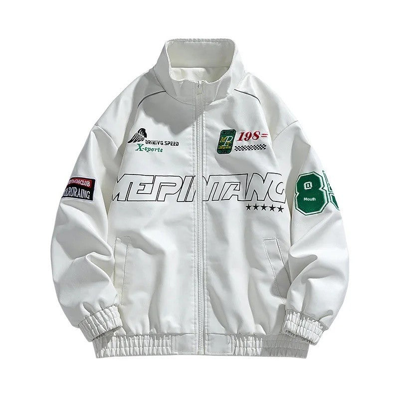 Casual Loose Men's Motorcycle Jacket Street Style Trendy Brand Spring Hot Sale Of The Season New High Street Fashion Couple's To