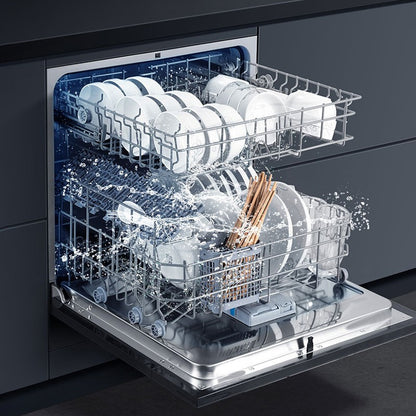 12 Sets of Built-in Dishwashers Large Capacity Stainless Steel Intelligent Automatic Disinfection Drying Drawer Dish Washer OEM