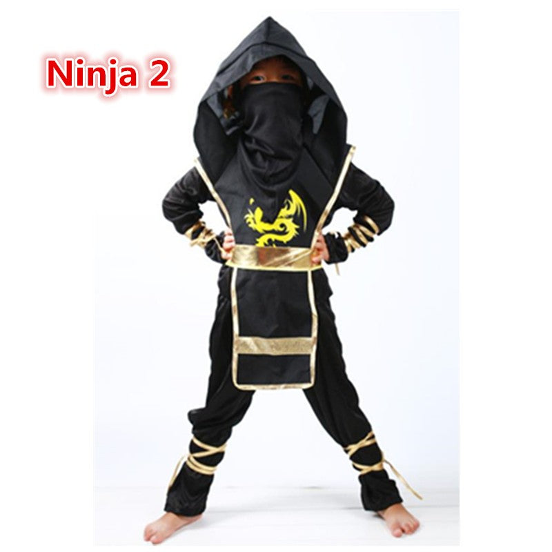 Kids Costume Ninja Cosplay Boys Birthday Party Fancy Dress Children Carnival Suit Clothing