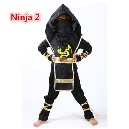 Kids Costume Ninja Cosplay Boys Birthday Party Fancy Dress Children Carnival Suit Clothing