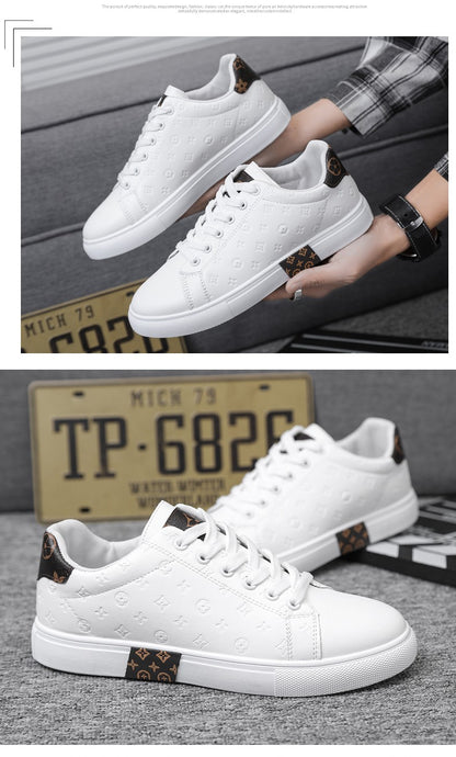 Brand Men Leather High-Top Skateboarding Shoes Men's Sneakers Male Flats Non-Slip Sport Shoes Zapatillas Hombre Mens Footwear