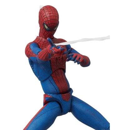 Boneco de Ação Ct Toys Homem-Aranha Mafex 001 Peter Parker Andrew Garfield - The Amazing Spider-Man Shf Anime Modelo de Brinquedo Colecionável