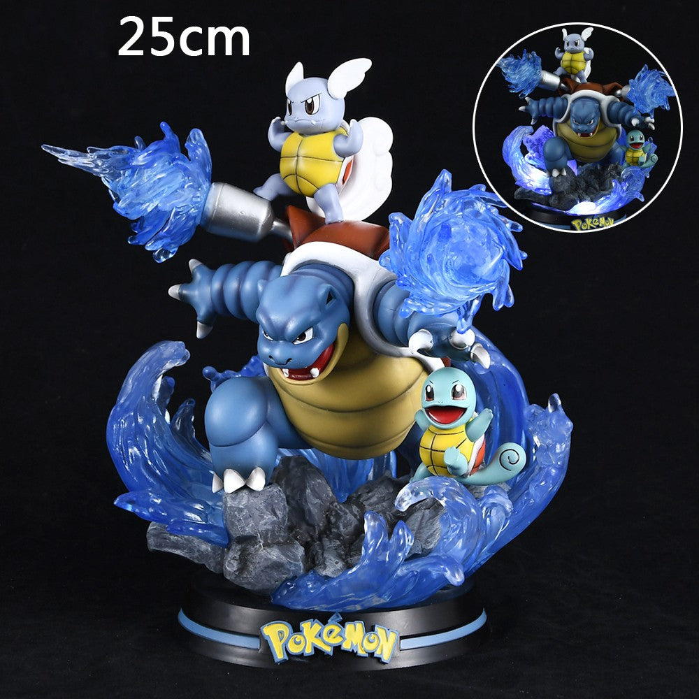 Pokemon Evolução Eevee Anime Figuras Charizard Raichu Mewtwo Dragonite Venusaur Gengar Iluminoso Estatueta PVC Estátua Modelo Brinquedo