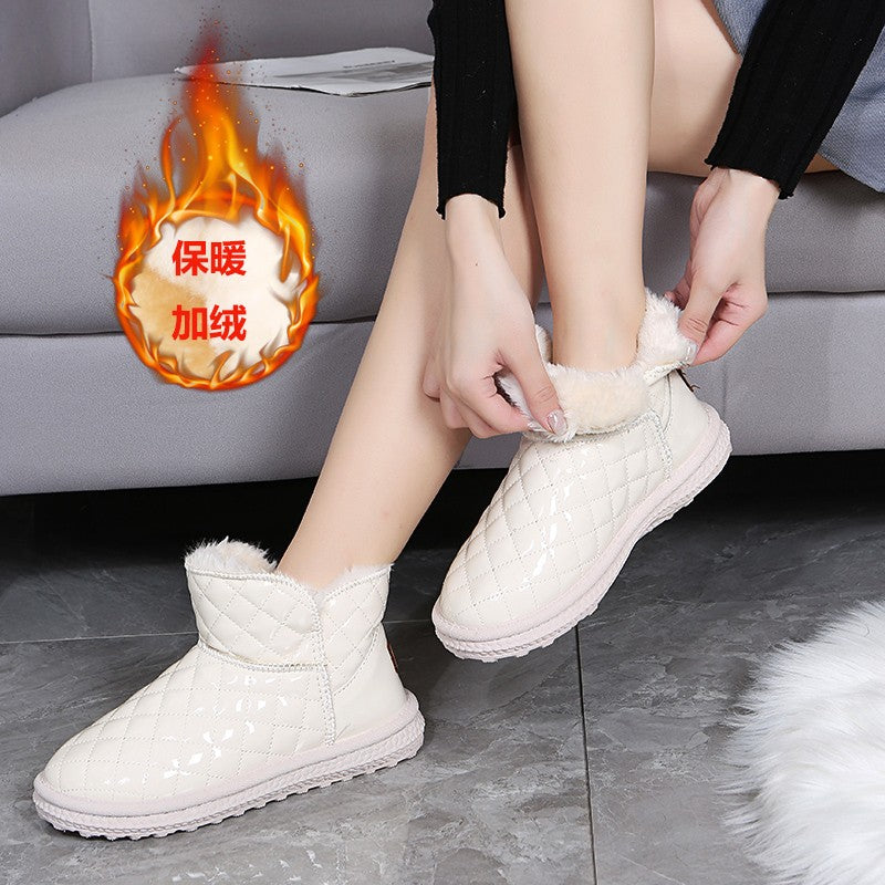 Women's snow boots winter warm plush boots women's  winter casual shoes women's ankle boots platform shoes