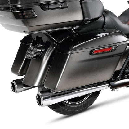 Motorcycle 4" Slip-on Mufflers Exhaust Pipes For Harley Touring Electra Street Glide 1995-2016