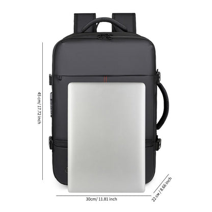 Backpack Men's Expandable Vacuum Compression Short-Distance Business Trip Large-Capacity Dry and Wet Separation Business Multi-Functional Backpack