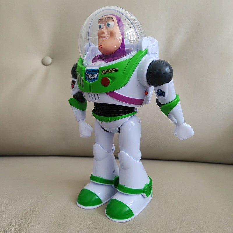 ?Novo? Em estoque Toy Story Buzz Lightyear Robô Elétrico que Anda Boneco de Ação Modelo Pixar Brinquedo Adequado para Presente de Aniversário Infantil