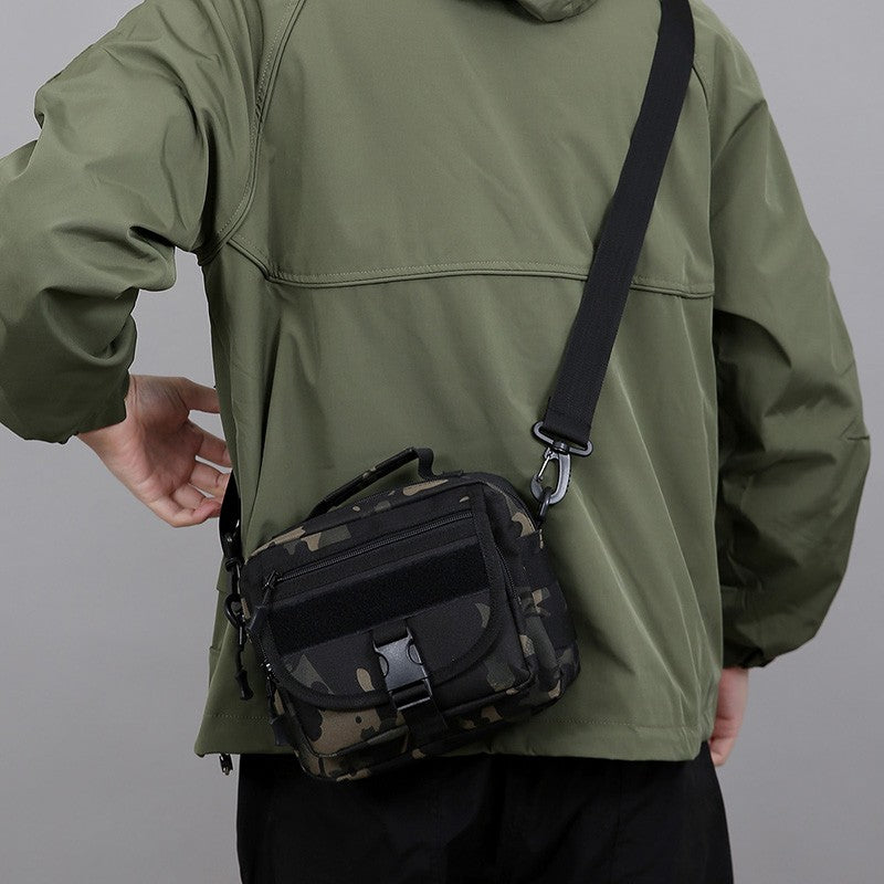 Tactical Messenger Pouch Men's Vintage Camouflage Army Crossbody Bag Nylon Single Shoulder Bag Chest Pack Sling Hunting Bag