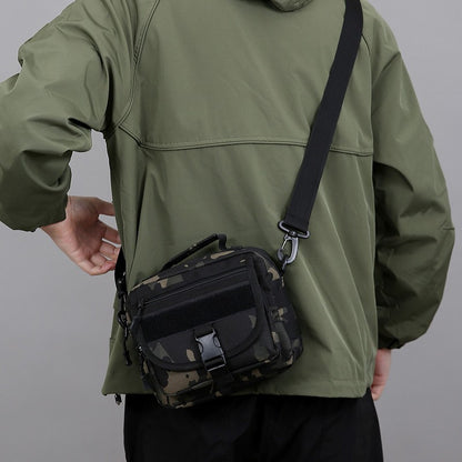 Tactical Messenger Pouch Men's Vintage Camouflage Army Crossbody Bag Nylon Single Shoulder Bag Chest Pack Sling Hunting Bag