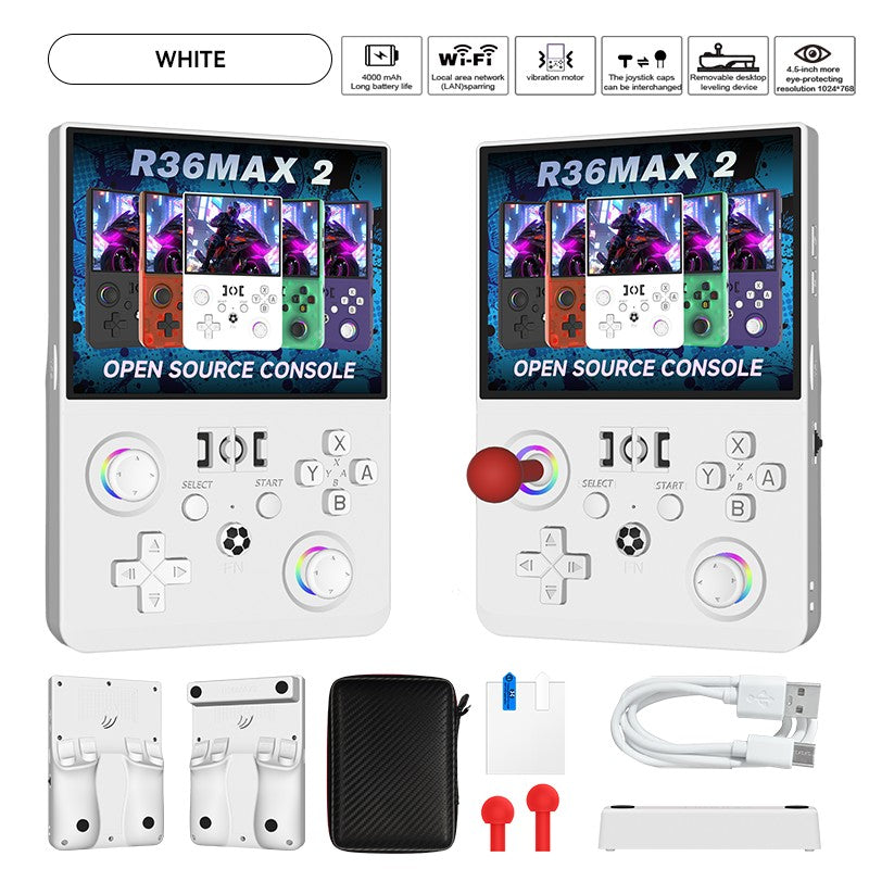 MAX? 2026 Newest  4.5 Inch Retro Handheld Game Console 1024x768 IPS HD Screen Portable Open Source Linux System with 2*Joys