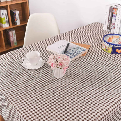 Table Cloth for Home Linen Cotton Plaid Stripe Dining Tablecloth Kitchen Decorative Rectangular Coffee Cuisine Party Table Cover