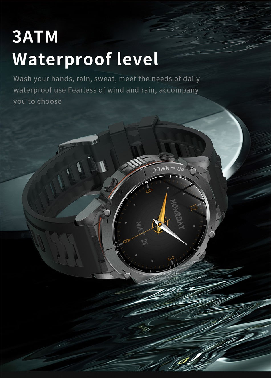 2025 NEW Dual-band GPS Outdoor Swim Sport Smart Watch Men Compass 730mAh Large Battery 10ATM Professional Waterproof Smart Watch