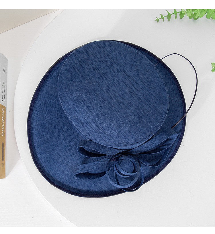 Moda Luxo Moda Pena Chapéu Chá Igreja Elegante Fotografia Cartola Feminina Banquete Fascinator Chapéus Formais de Casamento