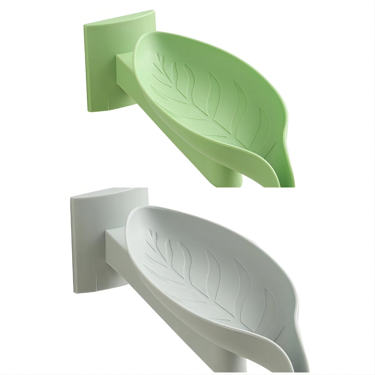 New Leaf Shape Soap Box Drain Soap Holder Box Bathroom Accessories Toilet Laundry Soap Box Bathroom Supplies Tray Gadgets