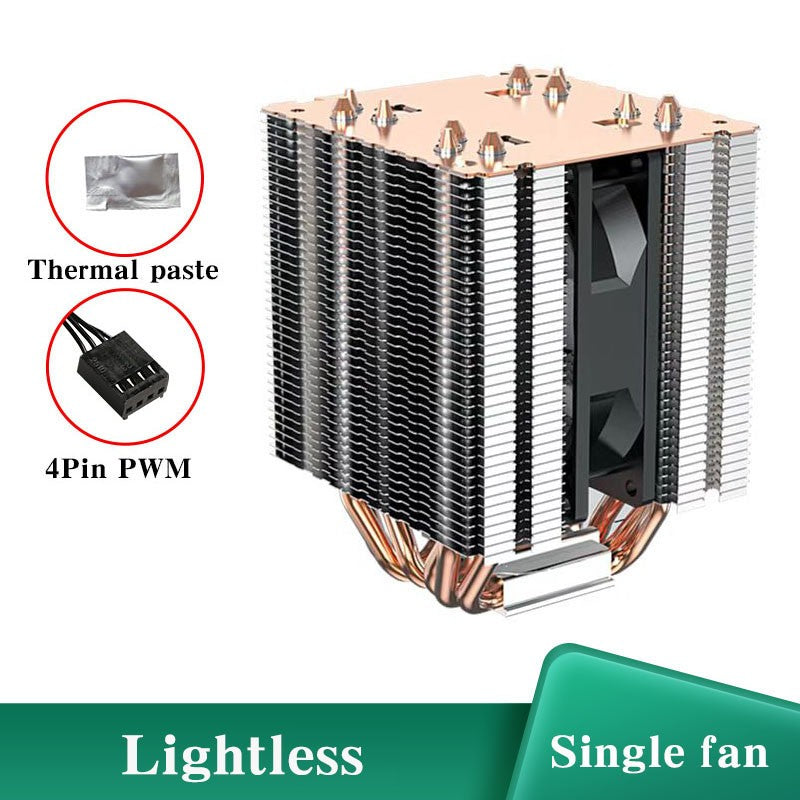 6 Heat Pipes ARGB CPU Air Cooler 4 Pin PWM Quiet CPU Cooling Fan for Intel LGA 1700 2011 1200 1156 X79 X99 AM3 AM4 PC Radiator