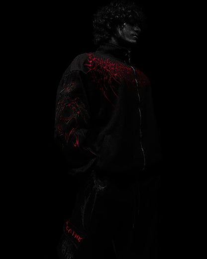 American Gothic Harajuku dark style fashion men jacket Y2K high street casual personality clothing oversized trendy sportswear