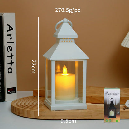 Portable LED Candle Lamps Camping Horse Tent  Lanterns Outdoor Garden Desk Holiday Atmosphere Retro Night Light Decorative Lamps