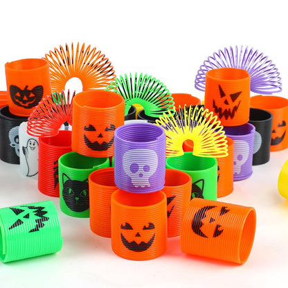12pcs/bag Halloween Magic Springs Coil Toys Halloween Party Favors Child Trick or Treat Gifts Kids Goodie Bag Filler 2023