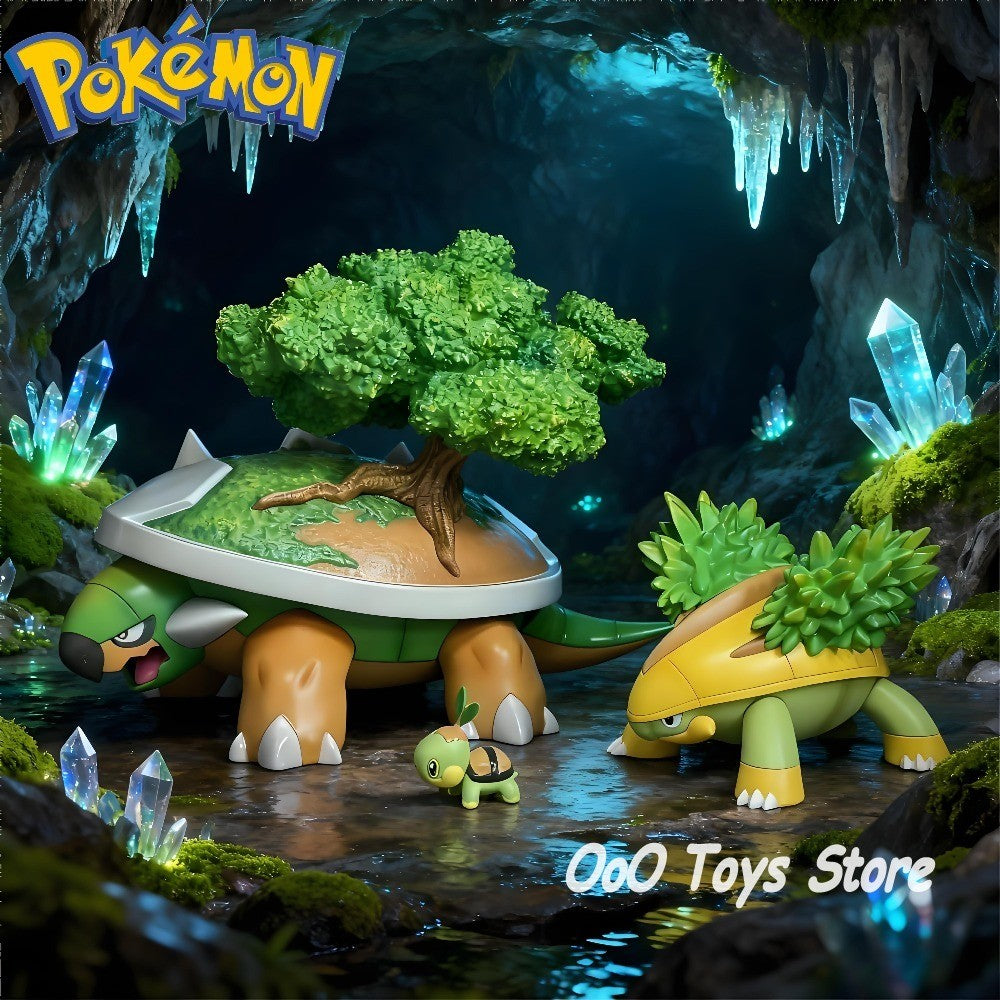Anime Pokemon Figure Torterra Evolutionary Group Action Figures Pvc Collection Model Toys for Children Gifts 2-11cm