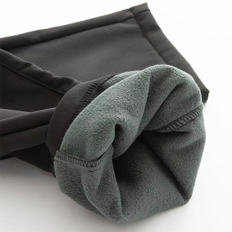 TRVLWEGO Winter Men Camping Hiking Pants Tactic Travel Soft Shell Warm Waterproof Fleece Windproof Outdoor Trekking Trousers