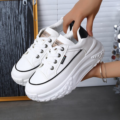 2025 Autumn Winter New Women's Platform Dad Shoes - Versatile Casual Shoes Women's Height Increasing Breathable Sneakers