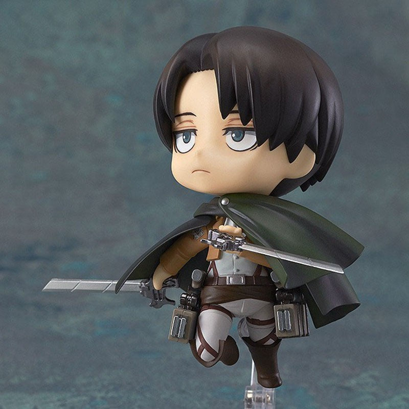 Attack on Titan Levi Mikasa Ackerman Eren Yeager PVC Boneco de Ação 10cm Anime Figura Modelo Brinquedos Coleção Boneca Infantil Presente