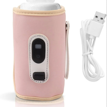 USB bottle warmer bag, baby milk insulation bag, portable multifunctional bottle warmer, suitable for home travel and cars.